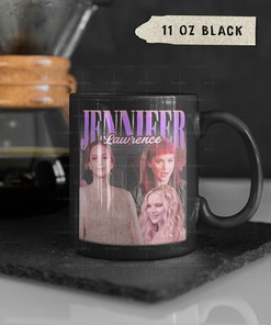 Leonardo DiCaprio and Jennifer Lawrence Mug: Don't Look Up Idiocracy Actress Coffee Mug with Celebrity Water Mug Ideas.
