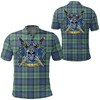 Leslie Hunting Tartan Athleisure Polo Shirt - Perfect For Sports And Scottish Fashion Fans