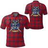 Leslie Modern Tartan All Over Print Polo Shirt - Unleash Your Love For Scottish Heritage