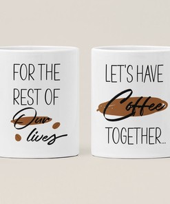 Let's Have Coffee Together Mug - Valentines Day Mug For Him - Ceramic Coffee Mug - Gift For Her - Cute Mugs
