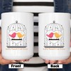Let's Tweet Our Love Valentines Day Gift - Couples Mug Set - Love Message Mug Set - Valentine Love Letter Mug