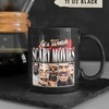 Let's Watch Scary Movie Retro Mug with Exorcist and Shining: Movie Mug with Devil Face Scream and Annabelle