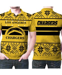Light Up Los Angeles Chargers Polo Shirt - Stand Out In The Crowd This Holiday Season