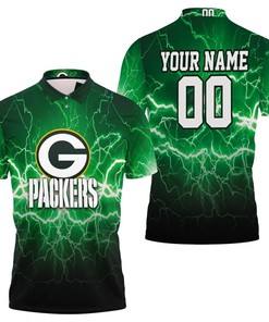 Lightning Green Personalized 3D Polo Shirt - An Edgy Fashion Statement For Fans