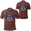 Lindsay Weathered Tartan 3D Athleisure Polo Shirt - Scottish Heritage Fans' New Favorite