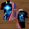 Lion For God All Over Print Polo Shirt - Spirit Of Fear 4Th Of July Style