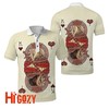 Lion Poker Bold 3D Polo Shirt - Vibrant And Eye-Catching Design With Polo Collar