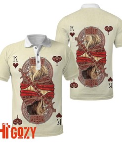 Lion Poker Bold 3D Polo Shirt - Vibrant And Eye-Catching Design With Polo Collar