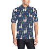 Llama Cactus Patterned Polo Shirt - Best Gift For Fans With 3D T-Shirt Blender