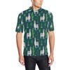 Llama Cactus Print Polo Shirt - Perfect Gift For Fans With Athleisure T-Shirt