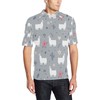 Llama Pattern Print Polo Shirt - Perfect Gift Idea For Fans With Athleisure T-Shirt