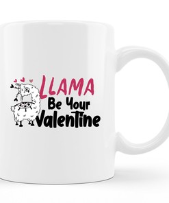 Llama Valentine Gift Set - Llama Valentine Mug, Valentines Day Mug, Perfect Gift for Valentine's Party or Llama Lovers
