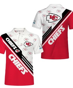 Look Great With This Button Up Polo Shirt For Fans Of Kc Chiefs