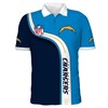 Los Angeles Chargers 3D Polo Shirt - Show Your Bolt Pride