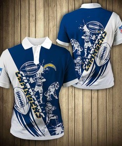 Los Angeles Chargers 3D Printed Polo Shirt - For The Ultimate Fan With Polo Collar