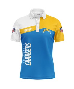 Los Angeles Chargers Women'S Athleisure Polo Shirt - Fashion-Forward Fan Gear