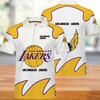 Los Angeles Lakers Button Up Athleisure Polo Shirt - Stay Chic While Cheering On Your Team