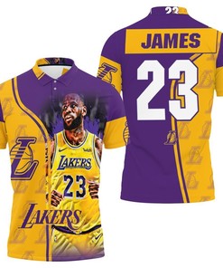 Los Angeles Lakers King James 3D Polo Shirt - Support Your Team And King James