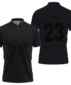 Los Angeles Lakers Lebron James Mvp Black 2019 Polo Shirt - Perfect Gift For Fans With Polo Collar