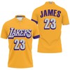 Los Angeles Lakers Lebron James Yellow City Edition Jersey Polo Shirt - Ideal Gift For Fans With Polo Shirt Ideas