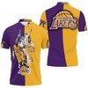 Los Angeles Lakers Logo 3D Polo Shirt For Fans