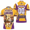 Los Angeles Lakers Mashup Batman Western Conference Polo Shirt - Perfect For Fans Of The Caped Crusader And The Lakers