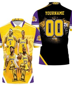 Los Angeles Lakers Mashup Robot Western Conference Polo Shirt - Show Your Support With A Fun Twist
