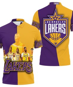 Los Angeles Lakers Nba Western Conference 3D Polo Shirt - Bold Fan Gear For Die-Hard Fans