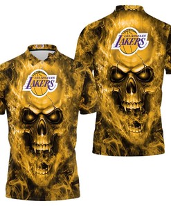 Los Angeles Lakers Personalized Polo Collar T-Shirt - A Must-Have For Nba Fans