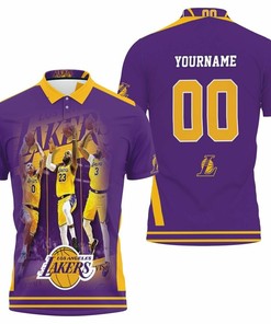 Los Angeles Lakers Players Photos Nba Western Conference Polo Shirt - A Great Gift For Lakers Fans