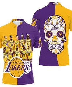 Los Angeles Lakers Skull Logo Western Conference Polo Shirt - Celebrate The Lakers' Success With Style