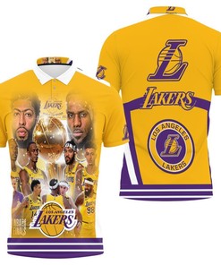 Los Angeles Lakers Western 3D Polo Shirt - Perfect For Real Lakers Fans