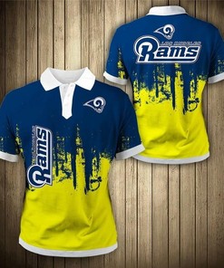Los Angeles Rams 3D Printed Polo Shirt For Fans