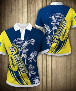 Los Angeles Rams Casual 3D Athleisure T-Shirt For Nfl Fans