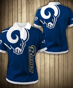 Los Angeles Rams Flag 3D Printed Polo Shirt For Nfl Fans