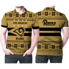 Los Angeles Rams Twinkle Ugly Christmas Style 3D Printed Polo Shirt For Fans