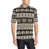Lotus Pattern Elephant Personalized Polo T-Shirt - Gift For Yoga Enthusiasts