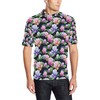 Lotus With Moon Pink Print Polo Shirt - Look Great And Stand Out