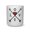 Love Heart Shaped Handle Valentines Day Mug - Perfect Gift for Her