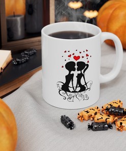 Love Heart Valentines Day Mug, Cute Valentine Mug, Perfect Gift For Her and Your Love