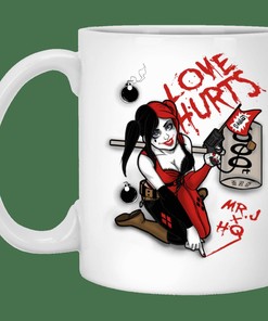 Love Hurts Mug - Romantic Gift Idea for Valentine's Day with Personalised Gift Mug