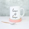 Love Is Love, Lgbt Gift, Inspirational Valentines Mug Set for the Person You Love