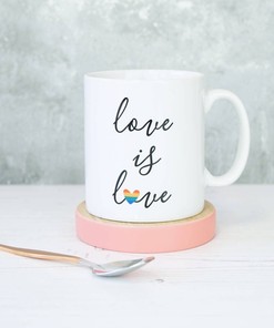 Love Is Love, Lgbt Gift, Inspirational Valentines Mug Set for the Person You Love