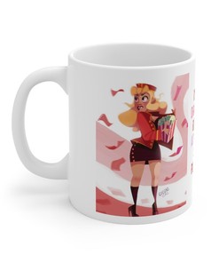 Love Me Anime Mug - Cartoon Valentine Mug - Anime Lovers Gift - Valentines Day Mug For Her