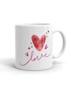 Love Valentine Mug Gift - Personalized Ceramic Coffee Cup