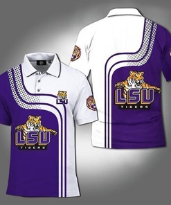 Lsu Tigers Camo Pattern 3D Polo Shirt - Perfect For Passionate Tigers Fans