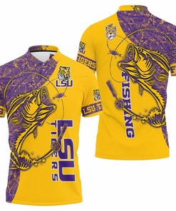 Lsu Tigers Fan Fishing Lover 3D T Shirt Jersey Polo Shirt - Ideal For Lsu Fishing Fanatics