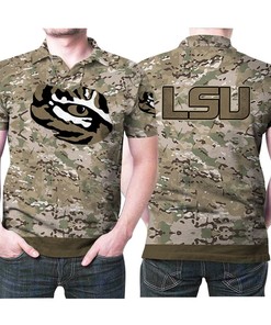 Lsu Tigers Freestyle Painting Logo 3D Polo Shirt - Perfect Fan Gear For Artistic Tigers Fans