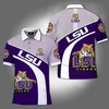 Lsu Tigers Ncaa Fan All-Print 3D Polo - Show Your Passionate Support For Lsu