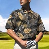 Luxurious Tropical Pattern Athletic Polo Shirt - Perfect Gift For Golf Fans